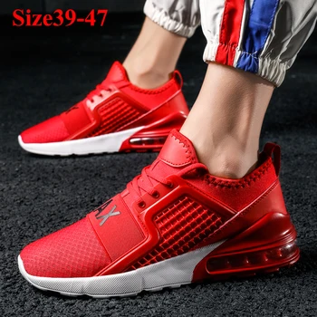 

Men Fashion Sport Outdoor Casual Shoes Male Breathable Air Cushion Sport Sneakers Plus Size 39-47