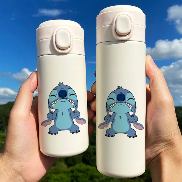 Bouteille isotherme portable en acier inoxydable 304, tasse Disney, Stitch,  CAN o & Stitch, eau de dessin animé pour enfants, standardisation, 300ml,  450ml - AliExpress