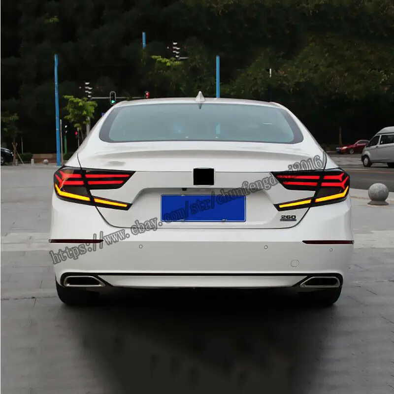 Для Honda Accord 2p темно-красный светодиодный задний фонарь в сборе светодиодный задний фонарь