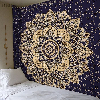 

Mandala Wall Tapestry Throw Blanket Travel Mattress Sleeping Bedspread Camping Tent Decor India Hanging Bohemian Sandy Beach