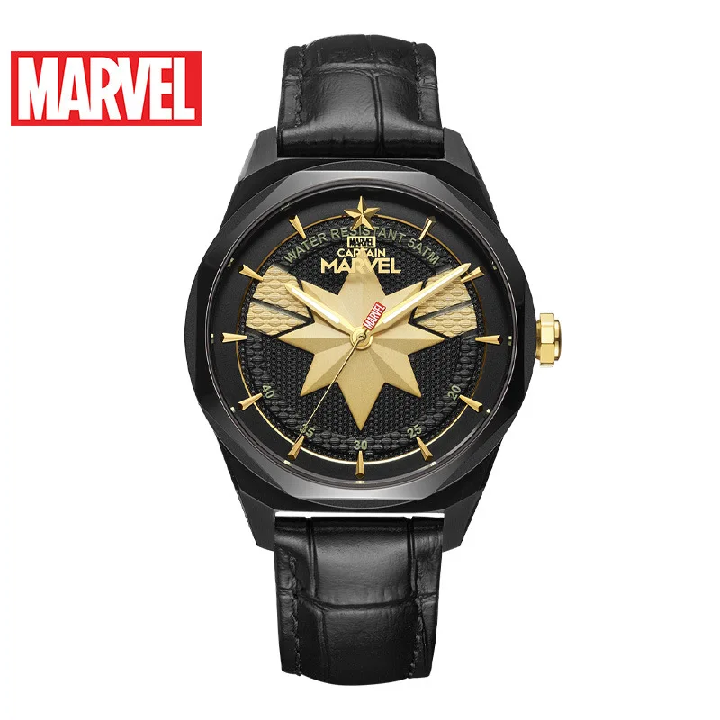 MARVEL Кварцевые женские s часы Роскошные DISNEY Марвел Капитан повседневные спортивные женские часы 5Bar водонепроницаемые повседневные спортивные часы мужские