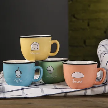 

Cute Ceramics Coffee Mug milk cup With Lid Large Capacity Animal Mugs creative Drinkware Coffee Tea Cups Novelty Gifts