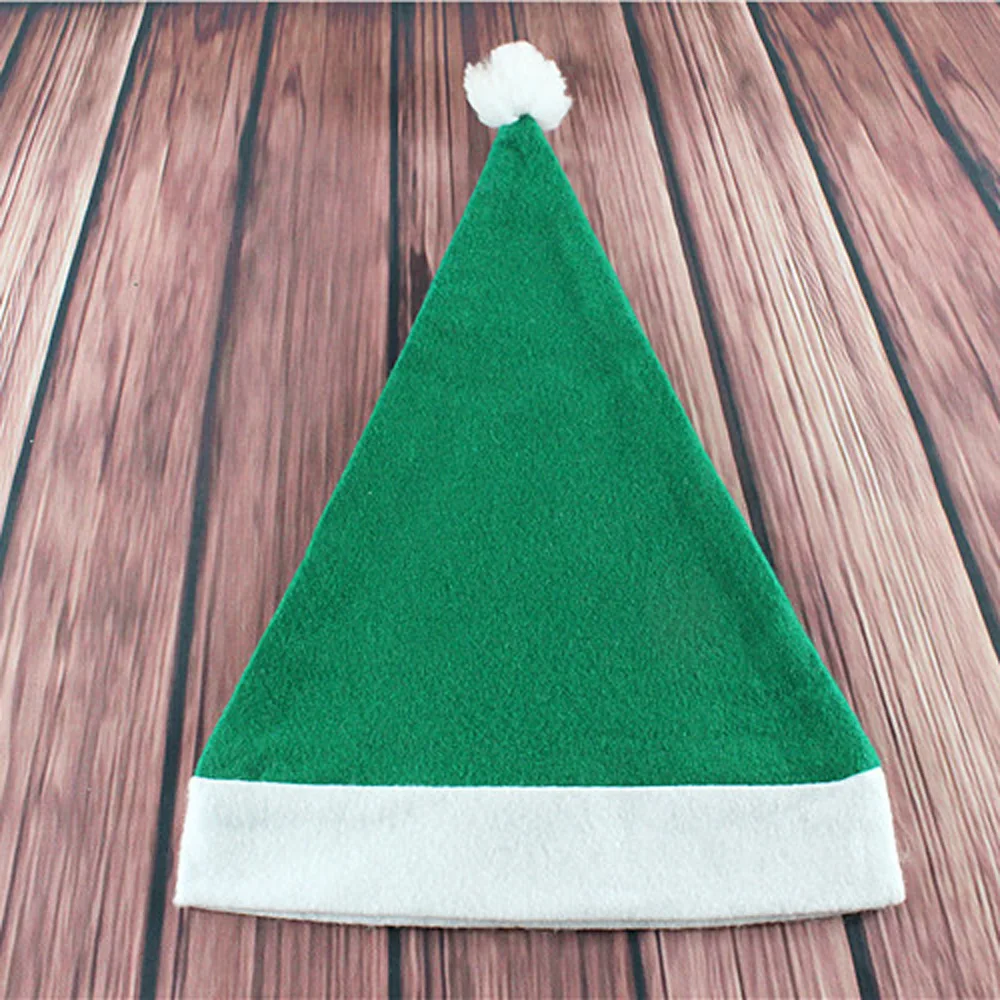 5pcs green color Christmas hat&Santa hat&Santa Cap