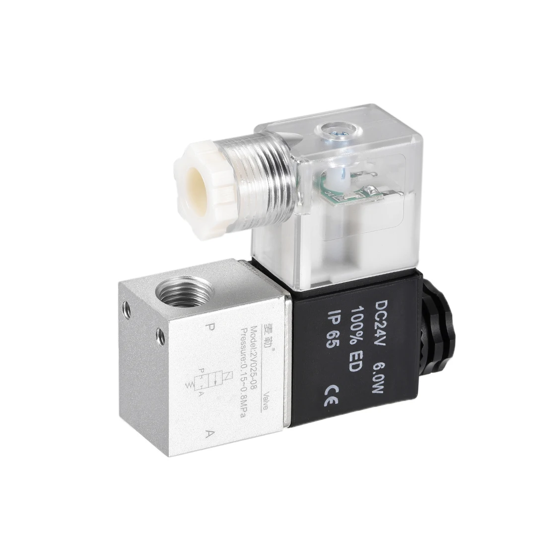 Uxcell 1 шт. DC24V 2Way 2 положения 1/4 &quotPT пневматический электрический