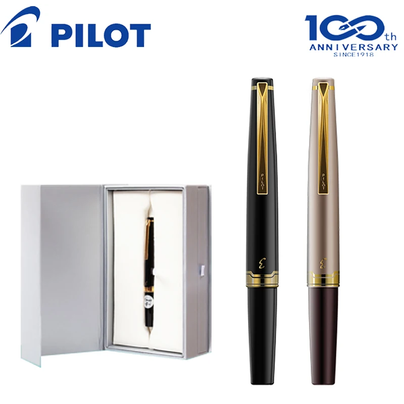 1PCS pilot FES-1MM limited edition elite 95s 14k gold pen EF/F/M nib pocket fountain pen champagne gold/black perfect gift aew fight forever elite edition