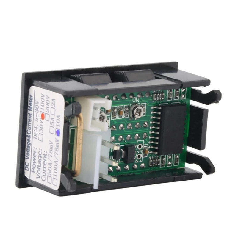 3pcs LED Digital DC 0-100V 10A Voltage Amp Volt Meter Panel Dual Voltmeter Ammeter Tester