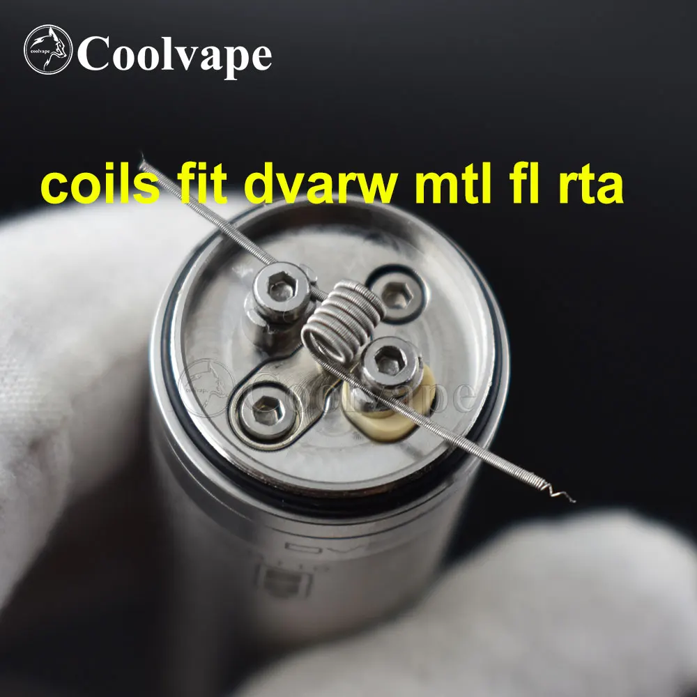 

fused clapton mtl coils fit dvarw MTL fl rta dvarw mtl rta kayfun rta Ni80 premade fused clapton mtl 0.7ohm coils