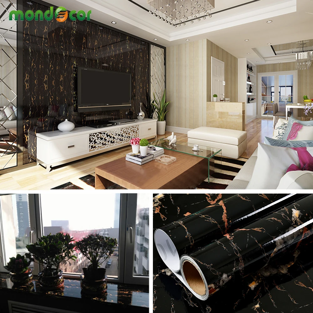 Self Adhesive Ceramic Tile Wall Stickers Waterproof Floor Wallpapers Art Floor Sticker Kitchen Decor Film Ground Contact Paper
