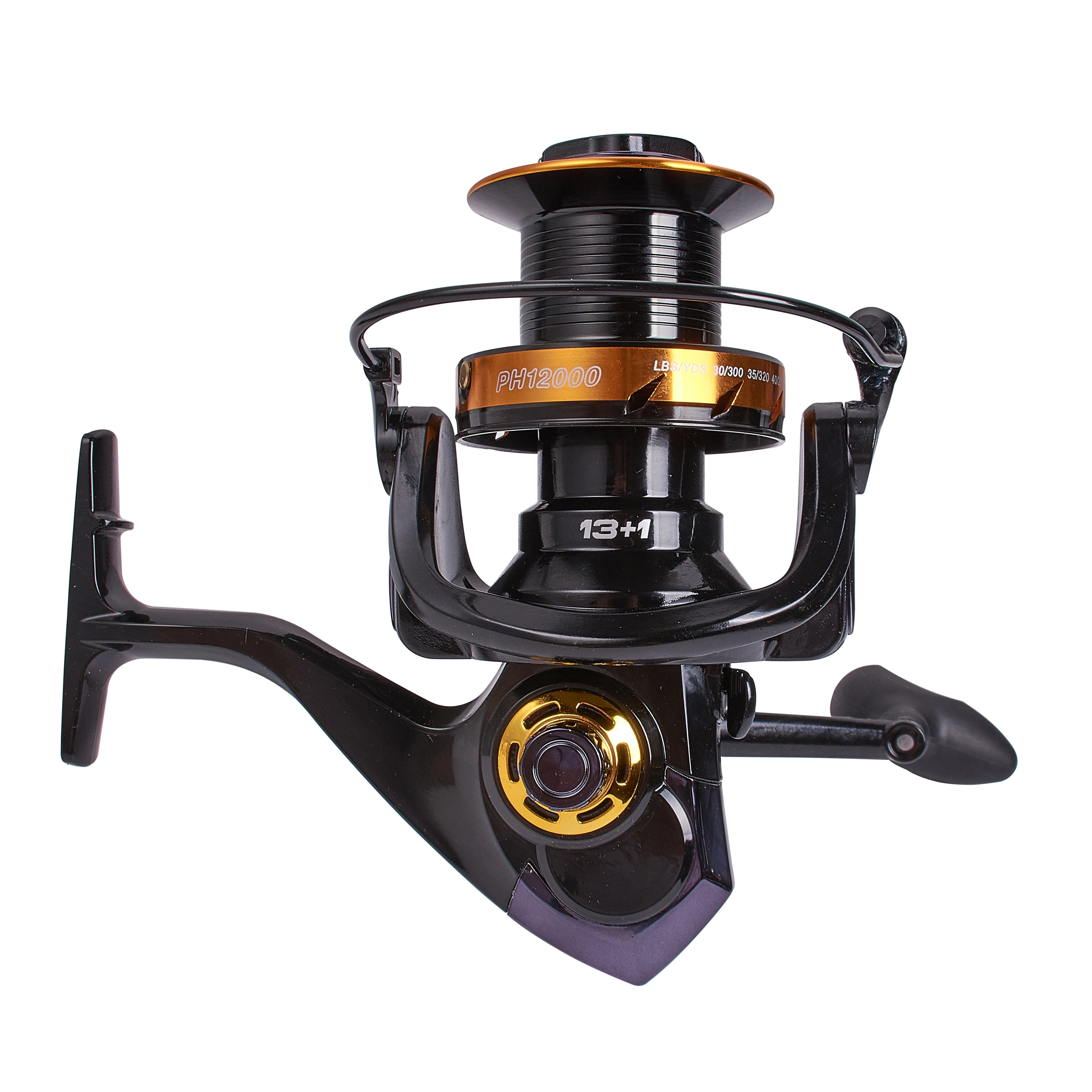 

Hiumi 12000 10000 8000 Size 13+1 BB Big Trolling Fishing Reels Feeder Metal Fishing Reel Carp Molinete Surf Reel