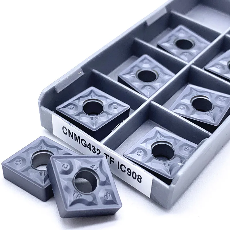 Inserti Tornio Carburo 10 Inserti CNMG120408 TF IC907 In Carburo Di Tungsteno - Per Tornitura Esterna, Rivestimento CVD Inserti Tornitura Esterna - Foto 9
