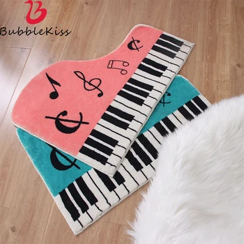 

Bubble Kiss Pink Doormat Carpet Creative Piano Key Rugs Home Bedroom Non-Slip Floor Mat Balcony Area Rug Children's Room Decor