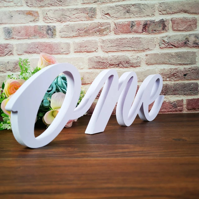 LED Lighting ONE Sign for First Birthday Decor Freestanding Letters for 1st  Birthday