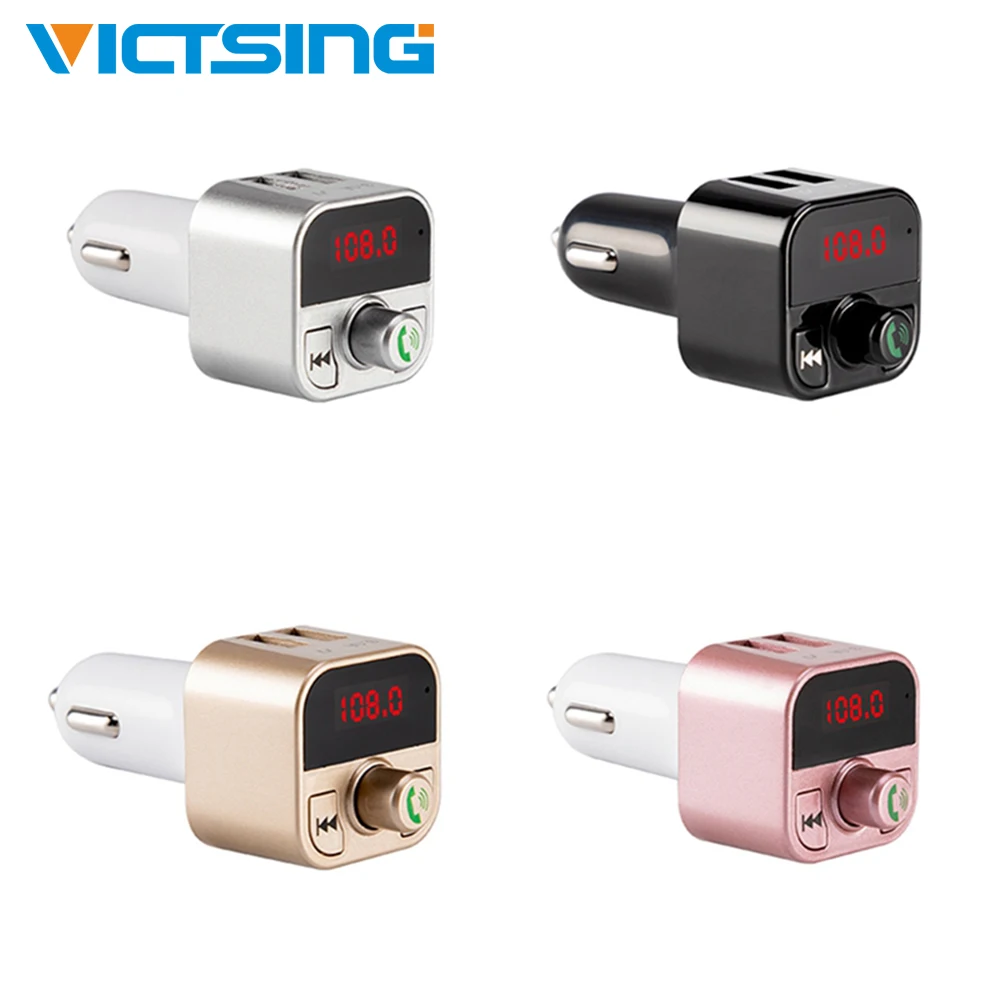 VicTsing беспроводной Bluetooth MP3 плеер Автомобильный fm-передатчик радио Hands-Free автомобильный комплект USB зарядное устройство Быстрая зарядка Прямая поставка
