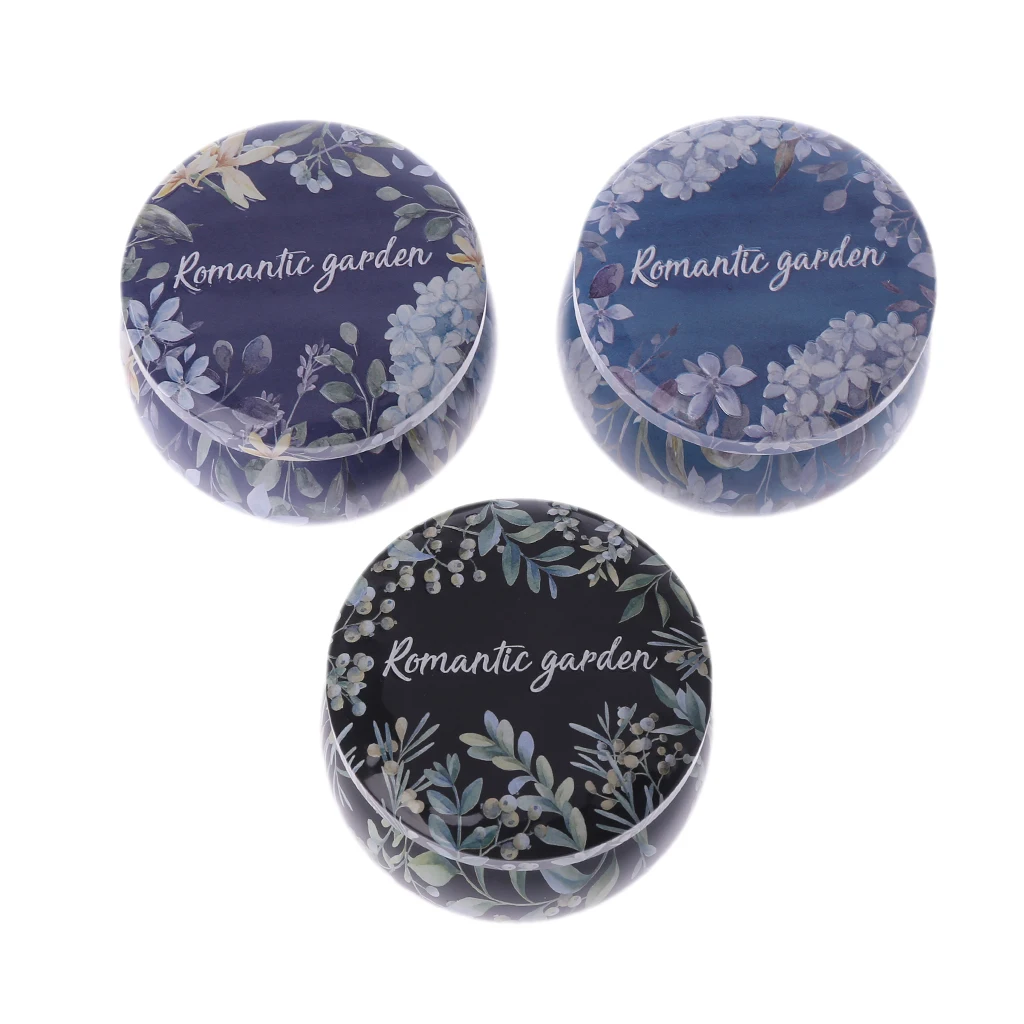 Retro Round Tin Box Tea Candy Jewelry Coin Storage Container Case Candle Holder Wedding Favor Gifts