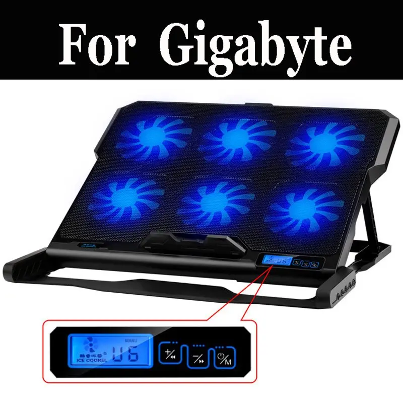 Laptop Cooler Tablet Stand With 2 Usb Ports And 6 Silent Cooling Fans