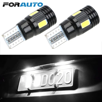 

FORAUTO 2pcs T10 194 W5W Auto Interior Light Canbus Car LED Bulbs DC 12V Width Lamp Car-styling 6 SMD Error Free Auto Lamps