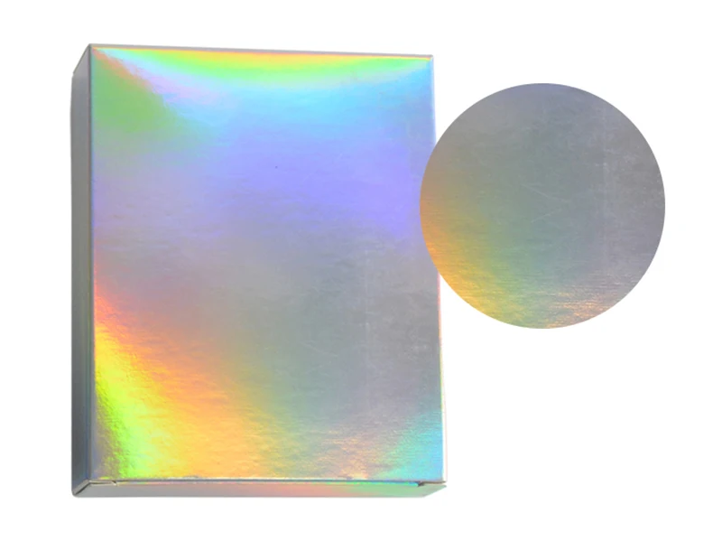 50 Pcs Holographic Gift Party Paper Box Laser Card Case Cartons Gift Boxes Cosmetics Package Candy Boxes Wedding Favour