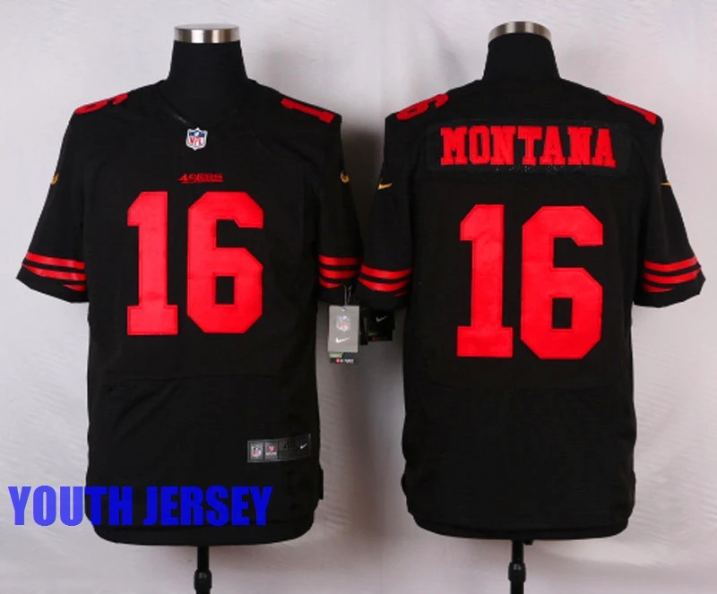 Stitiched, San Francisco s, Carlos Hyde, Hayne NaVorro Bowman Eric Reid Anquan Boldin, Монтана Патрик Willisfor youth, детский трикотаж - Цвет: Бежевый