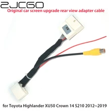 

Car Rear View Backup Reverse Camera Adapter RCA Cable for Toyota Highlander Crown 14 S210 Original Factory Screen Video Input