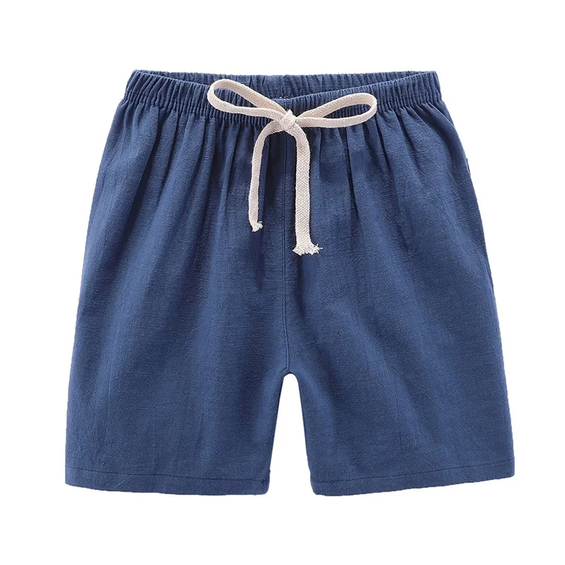 Hilittlekids/летние детские короткие штаны; повседневные хлопковые шорты до колена для маленьких мальчиков - Цвет: A