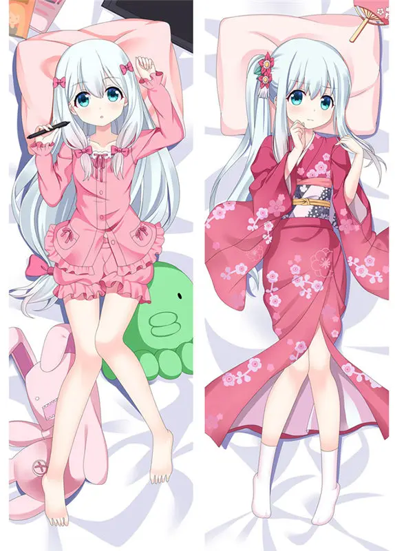 Аниме Dakimakura тело эроманга-сэнсэй 150x50 см 100x35 см наволочка манга 1 - Цвет: Многоцветный