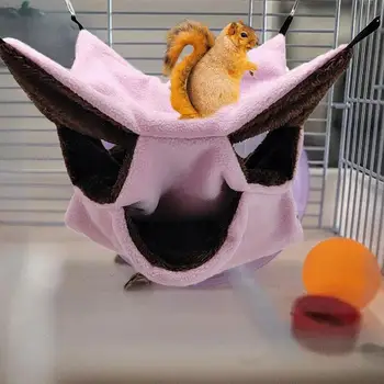 

Small Animals Cage Hanging Hammock Bunkbed Hammock Bed Hideout for Ferret Squirrel