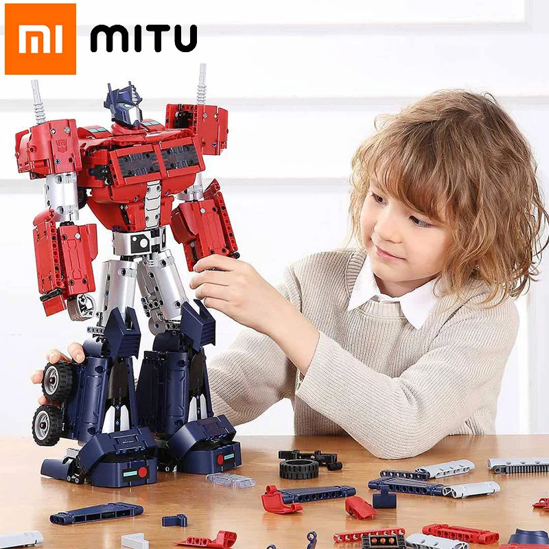 Строительные блоки MITU Xiaomi Трансформеры Optimus Prime полноразмерные подвижные