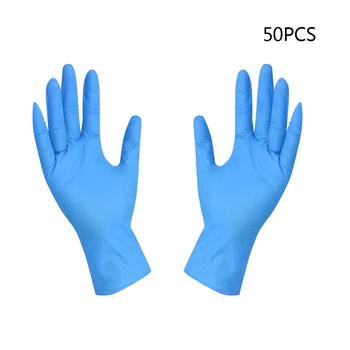 

25 Pairs Disposable Nitrile Exam Gloves Powder Free Strong Non Latex Non Vinyl Disposable Gloves