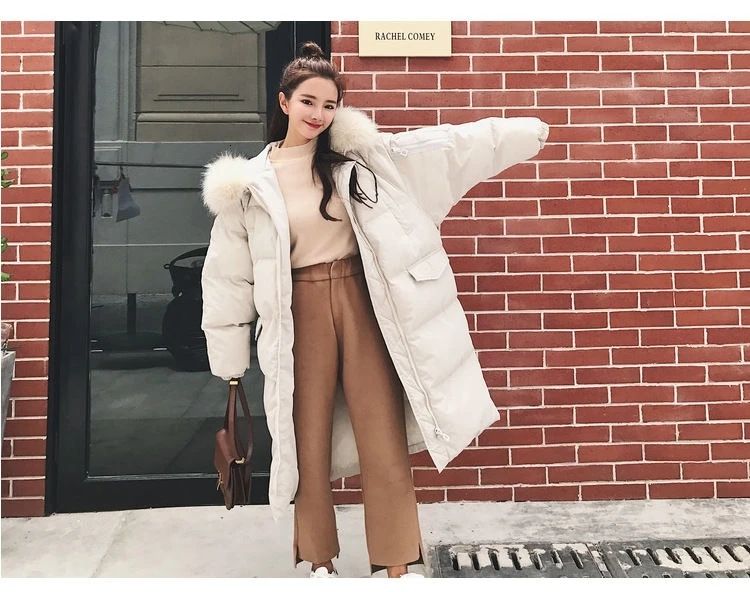 Dames Jassen зимняя куртка для женщин манто Femme Hiver искусственный мех воротник шляпа одноцветное длинное пальто байан Монт парка