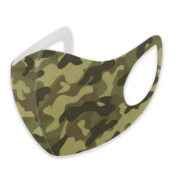 

Camouflage Five print The stylish windproof and dustproof mask can clean the dustproof external shielding cloth.