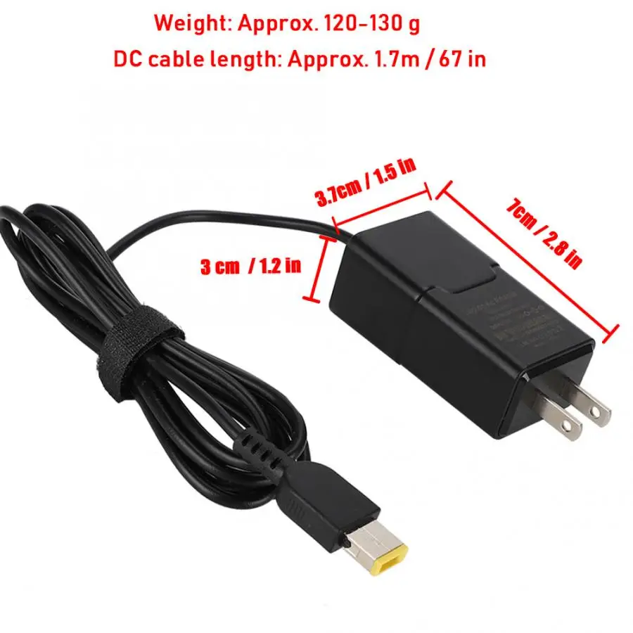 65W 20V 3.25A адаптер питания квадратный порт с контактом для lenovo X1/Carbon/E431/E531/S431/T440s/T440/X230s/X240/X240s