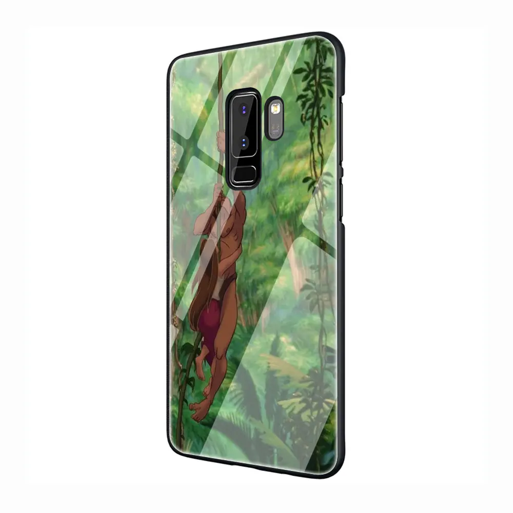 EWAU Тарзан и Джейн закаленное Стекло Телефон чехол для Galaxy S7 edge S8 9 10 Plus, Note 8, 9, 10, A10 20 30 40 50 60 70 - Цвет: G7