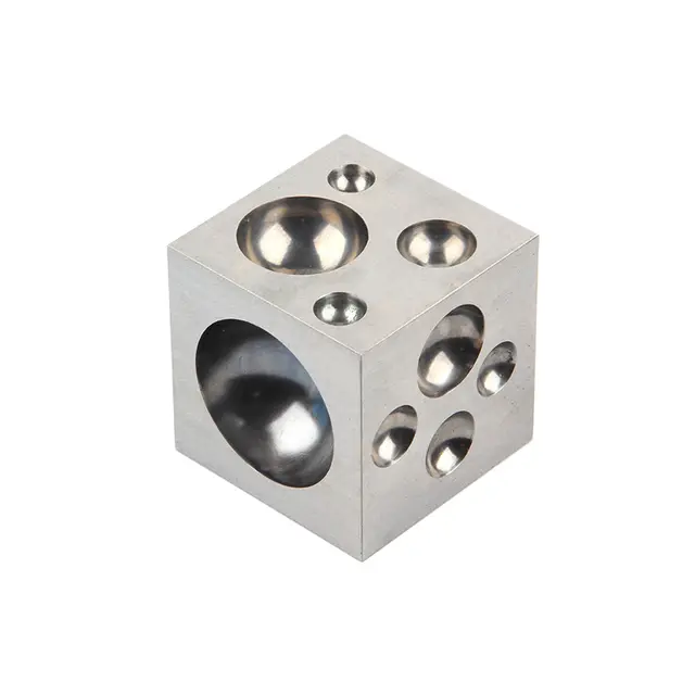 herramienta 50 mm de acero sólido Doming Dapping Die Block-Jewellery M 