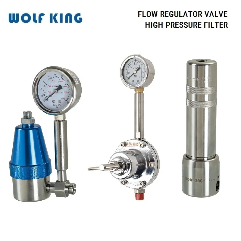 

Wolfking 4:1 Ratable Fluid Regulator,Adjustable Pressure Valve,High Pressure Filter,Diaphragm Type Paint Regulator Valve