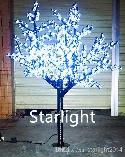 

LED Artificial Cherry Blossom Tree Light Christmas Light 1,040pcs LED Bulbs 2m/6.5ft Height 110/220VAC Rainproof Outdoor Use Fre