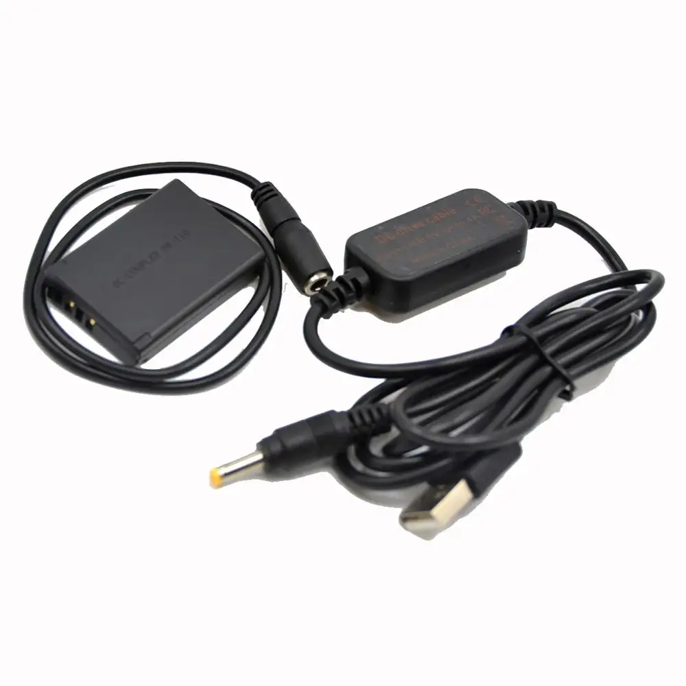 Power Bank Charger 5V USB Cable+DR-110 DC Coupler NB-13L NB13L Dummy Battery for Canon SX620HS SX720HS G5X G7X G9X G7XMark II