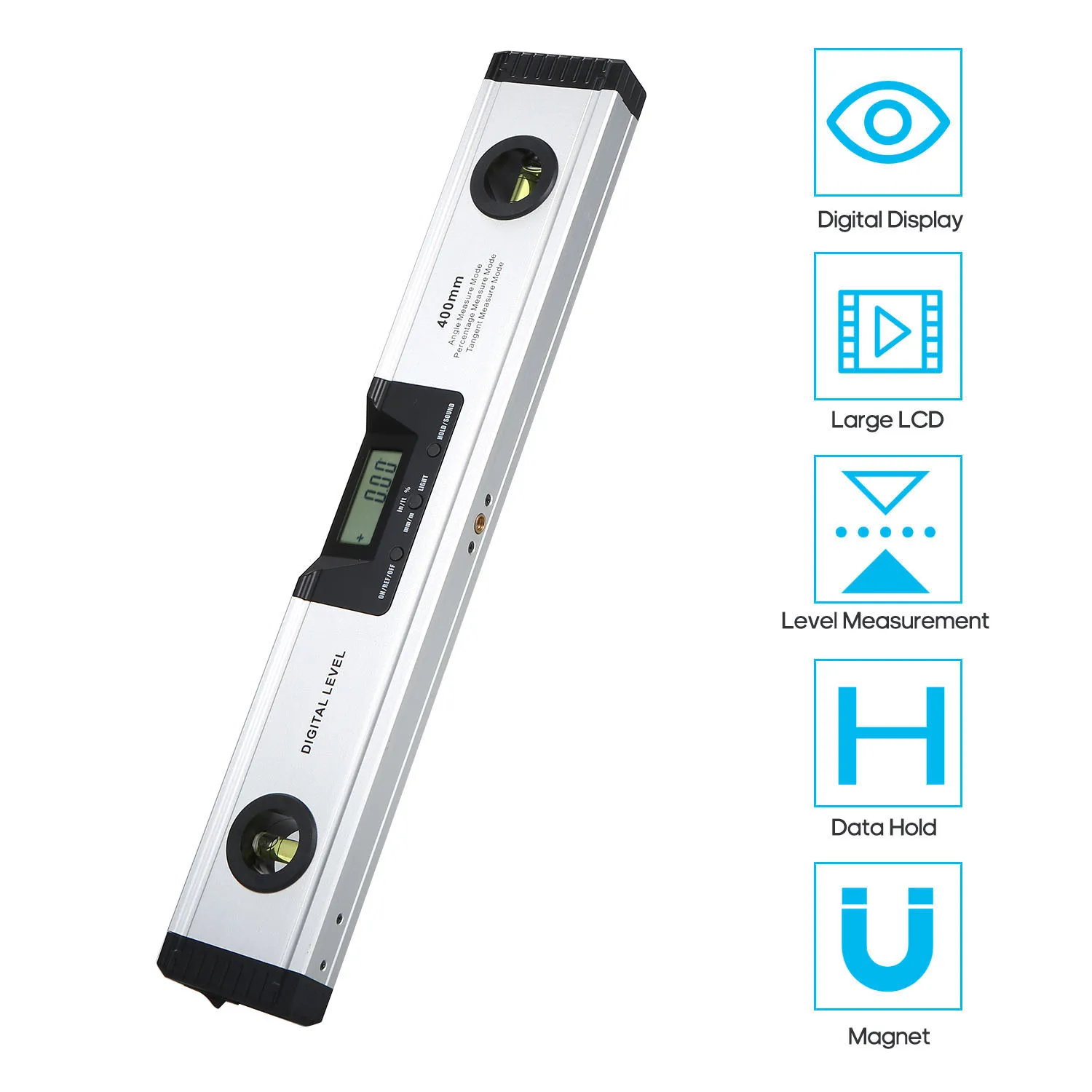 

400mm Digital Level Laser Measuring Level Angle Meter Angle Finder Measuring Tool for Carpentry Building Automobile