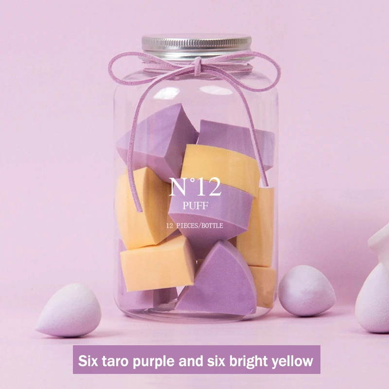 

12Pcs Make up sponge Makeup Foundation Sponge Makeup puff Powder Smooth Beauty Cosmetic make up sponge beauty tools