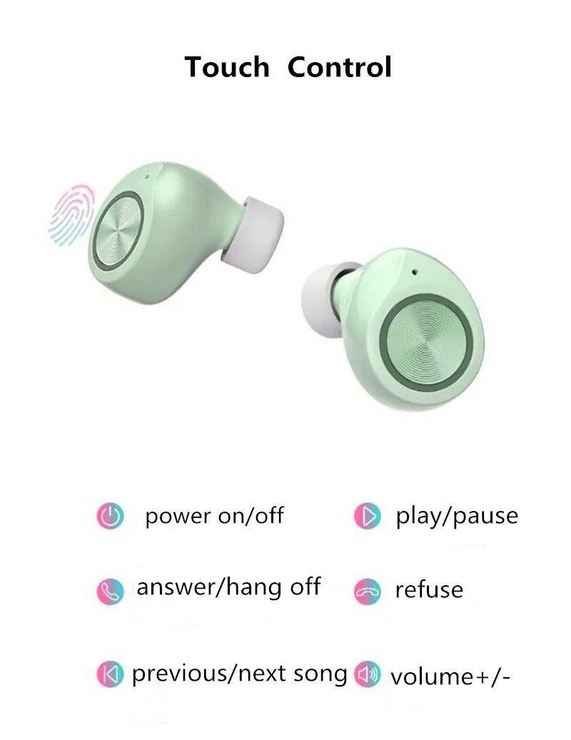 Tw60 tws Bluetooth 5,0 наушники IPX5 Водонепроницаемая гарнитура с шумоподавлением Беспроводные наушники pk Q32 inpods i 12 i18