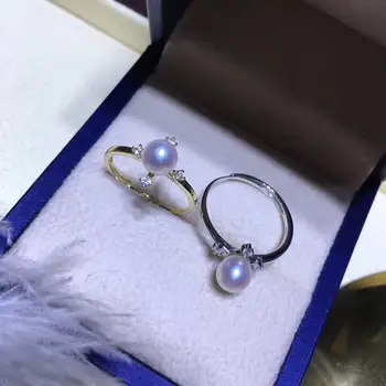 

Exquisite 925 Silver Adjustable Ring Settings Base Findings Mountings Parts for Oyster Pearl Corals Jade Beads Stones