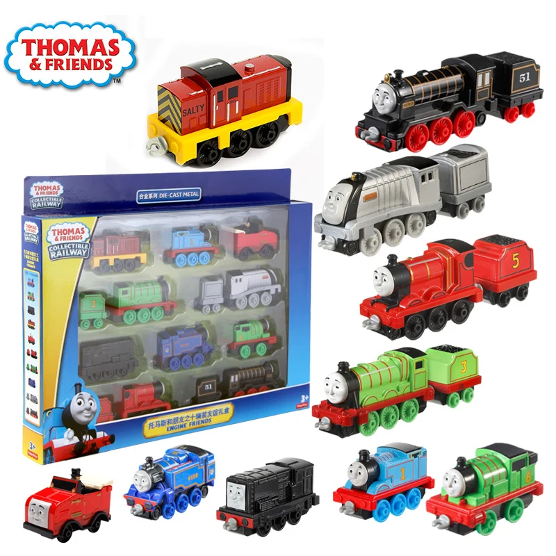 Набор поездов из сплава Томаса и его друзей набор 10 для детей|thomas train set|trackmaster