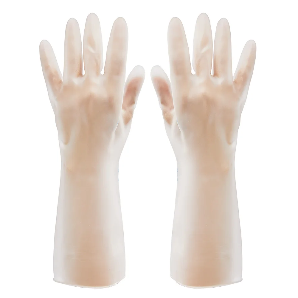 

Transparent Color Thin Housework Gloves Wash Clothes Dishwashing Kitchen Cleaning
