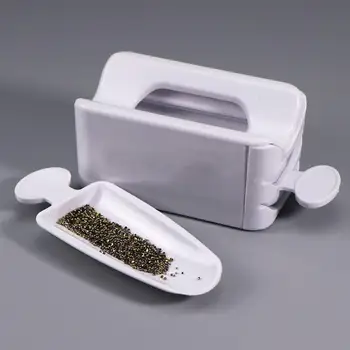 

Portable Dipping Powder Recycling Tray Nail Glitter Storage Box Manicure Tool Newest Portable Dipping Powder Magic Mirror Powder
