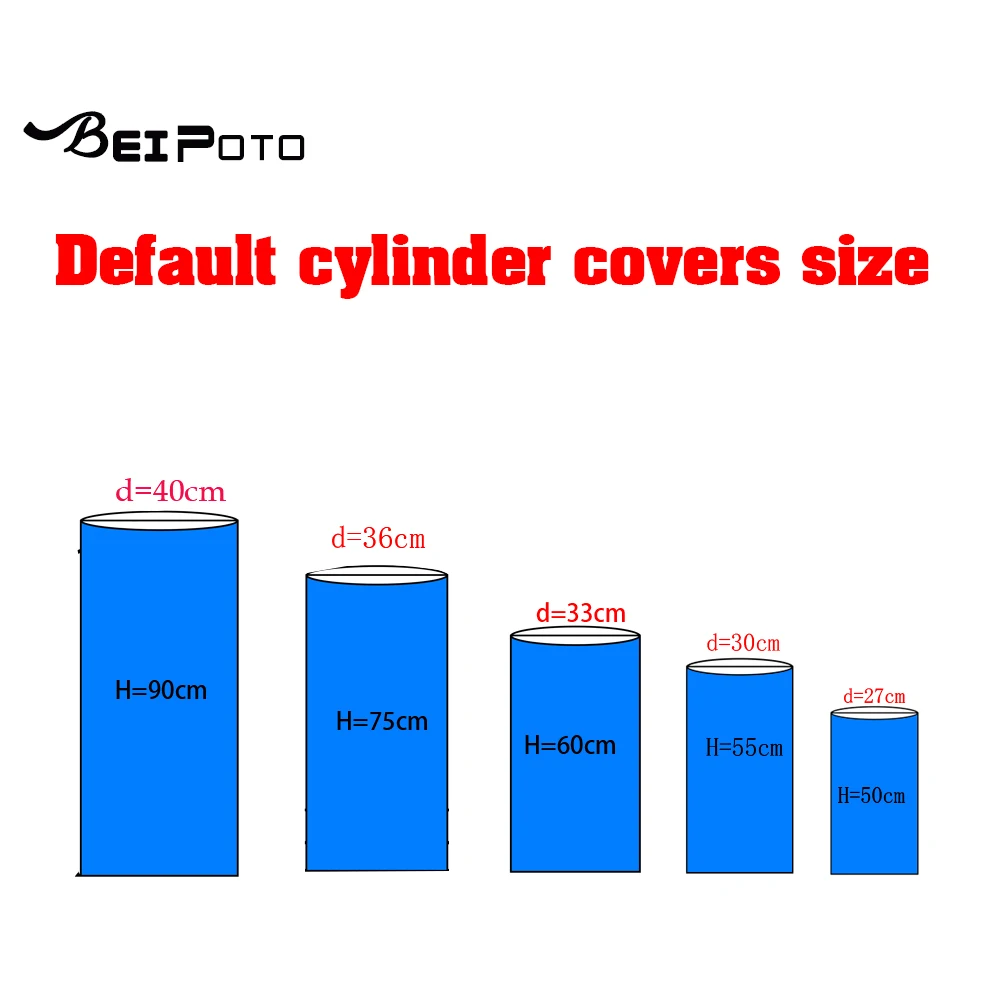 Cylinder Column Covers Print Fabric Elastic Polyster Party Decoration Dessert Table Cover party decoration covers cylinder plinth cover