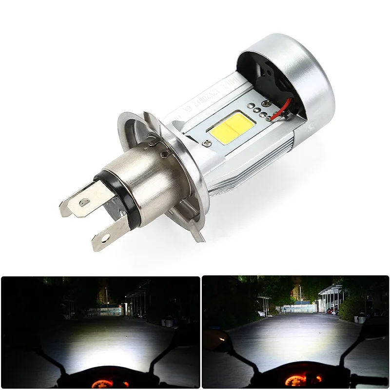 Перекрестная граница для H4 Cob 20W мотоцикл свет M4 E-Bike большой светодиодный фонарь BA20D мотоцикл светодиодный автомобильный светильник