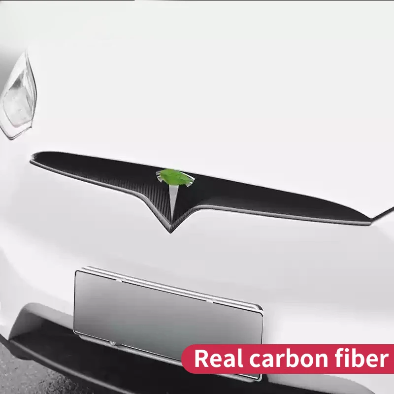 Гриль Накладка для модели tesla модель x карбон/аксессуары tesla x tesla модель X дверь/углеродное волокно внешний tesla автомобильные аксессуары