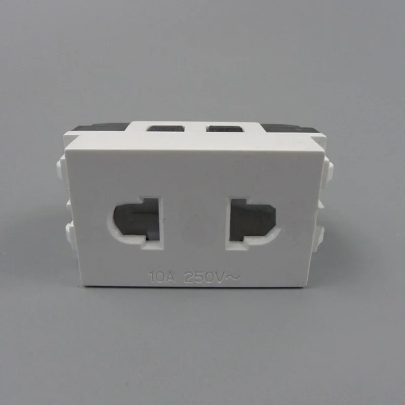 3 предмета в комплекте, новинка, 220V 2-для модуля отверстия 2 отверстия Мощность модуль гнездо