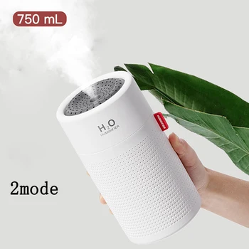 

750ML 2 Mist Mode Rechargeable Aroma Essential Oil Diffuser USB Ultrasonic Air Humidifier 7 Color LED Light air purifier Home