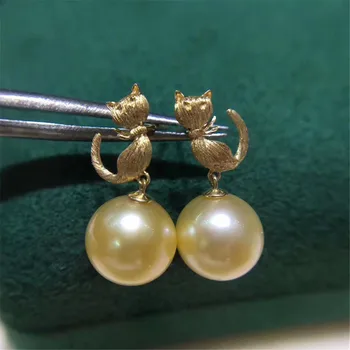 

DIY Pearl Stud Earrings Holder S925 Sterling Silver Earrings Settings Women DIY Earrings Jewelry Findings