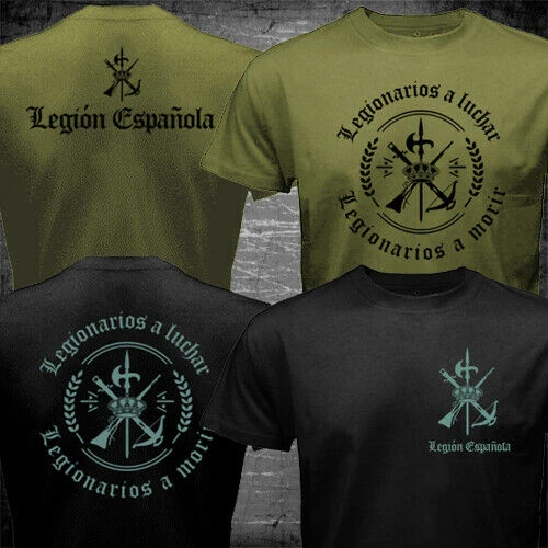 Camiseta militar del ejército español de la Española de España Tercio. Camiseta de manga corta de algodón redondo para hombre, ropa de verano, nueva, S 3XL|Camisetas| AliExpress